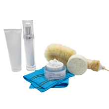 Load image into Gallery viewer, Mirror Mirror Italian Viscose Body Scrub Mitt Towel - Set of 2 | Mirror Mirror Futuristic Beauty